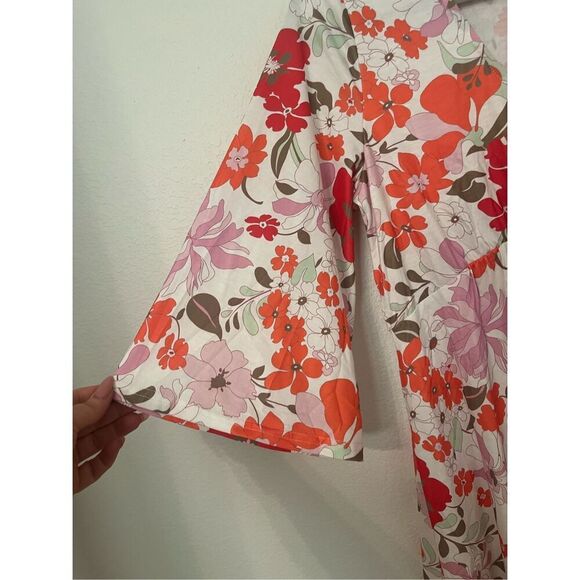 GSTQ Orange Floral Shift Dress NEW NWT - Picture 3 of 7